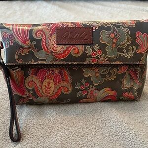 Patricia Nash Multicolor Paisley Wristlet Clutch